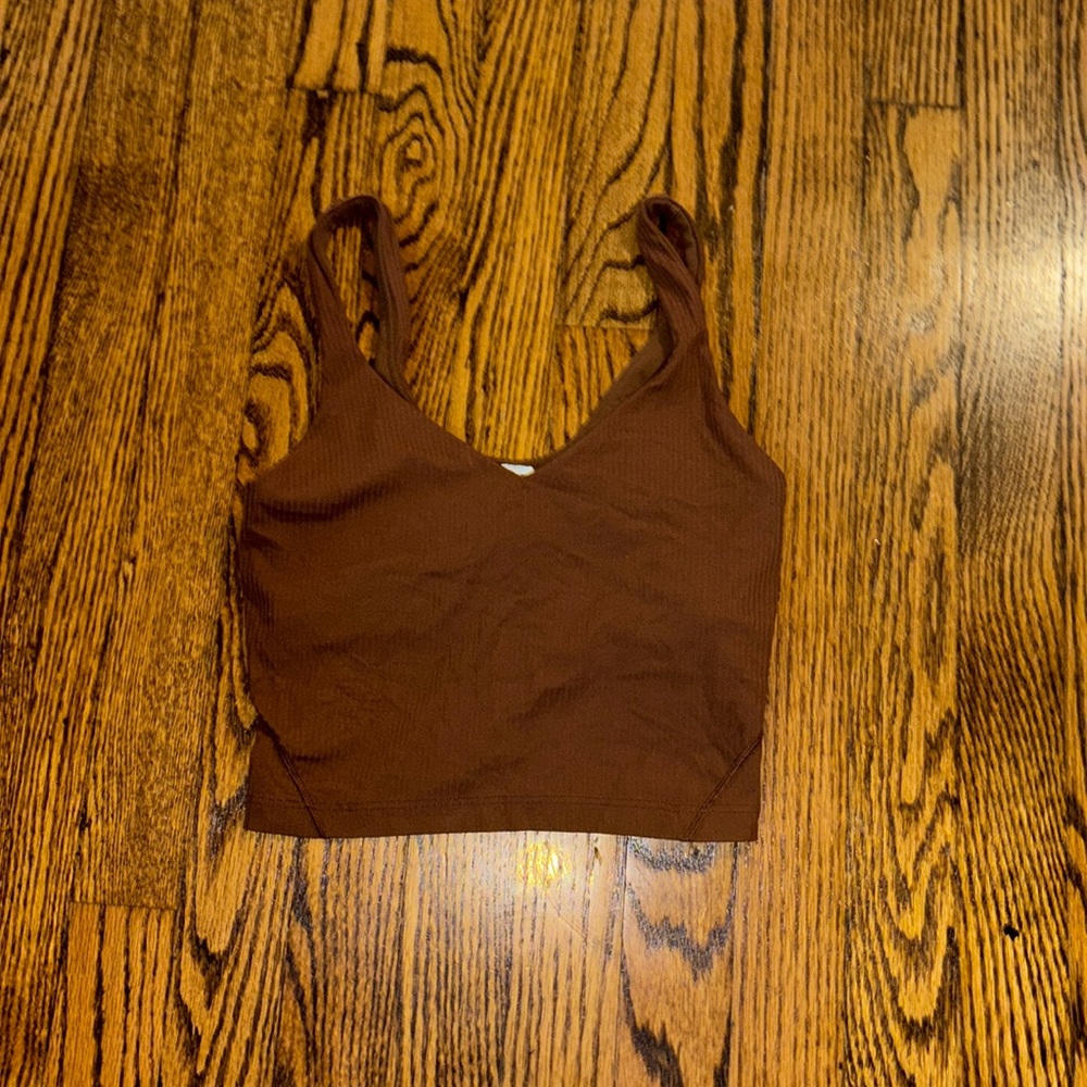Women’s size 2 Lululemon ribbed align tank in brown